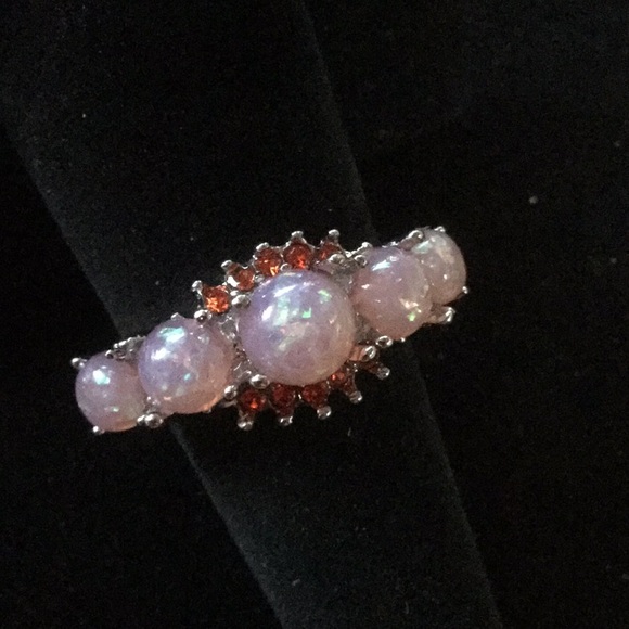 Fire Opalite Ring - Picture 3 of 3